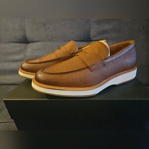 Allen Edmonds Benson Penny Loafers - Chili (Red/Brown)